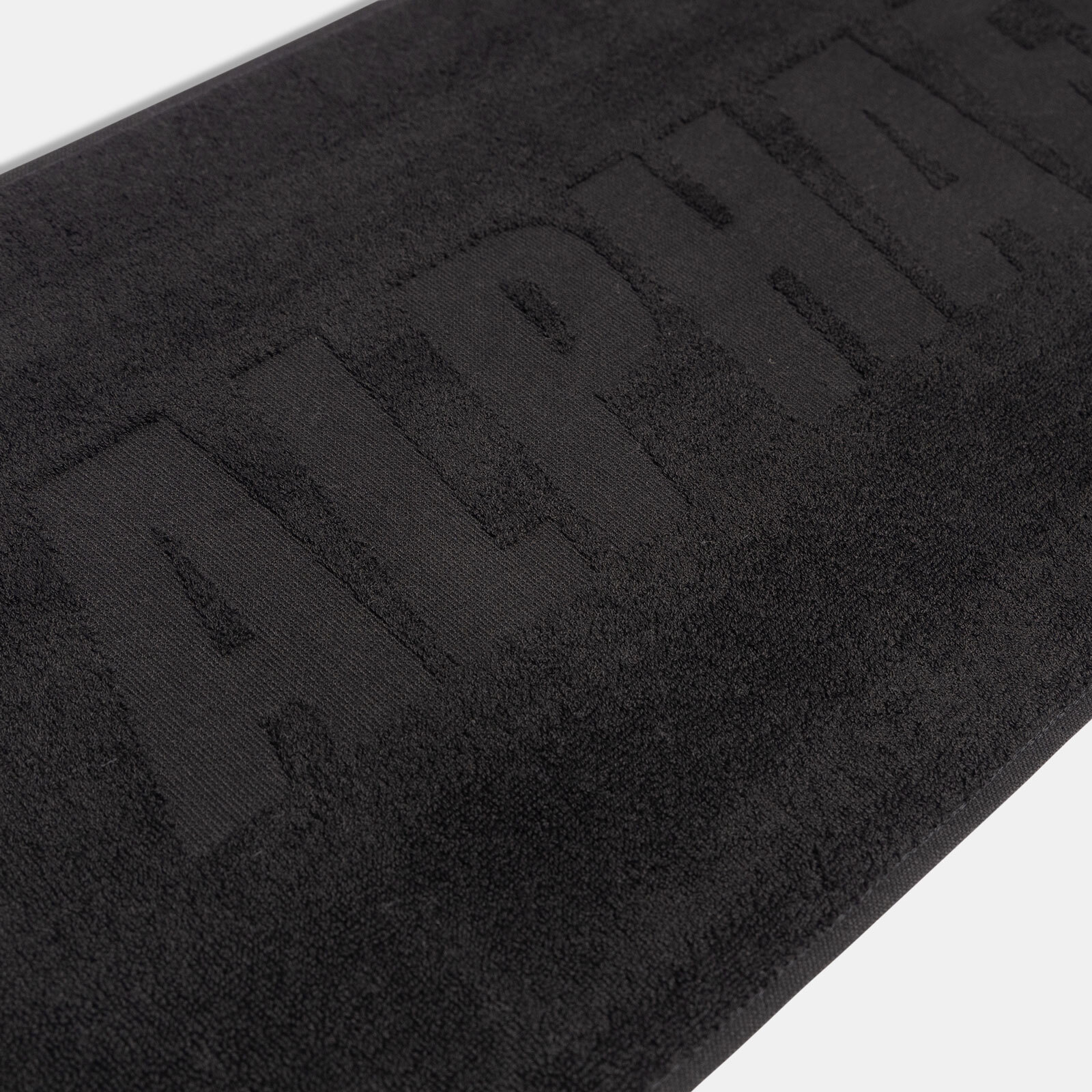 Statement Gym Towel - Black image