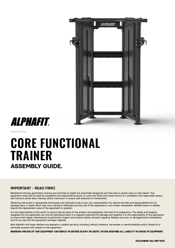 AlphaFit Core Functional Trainer Assembly Guide