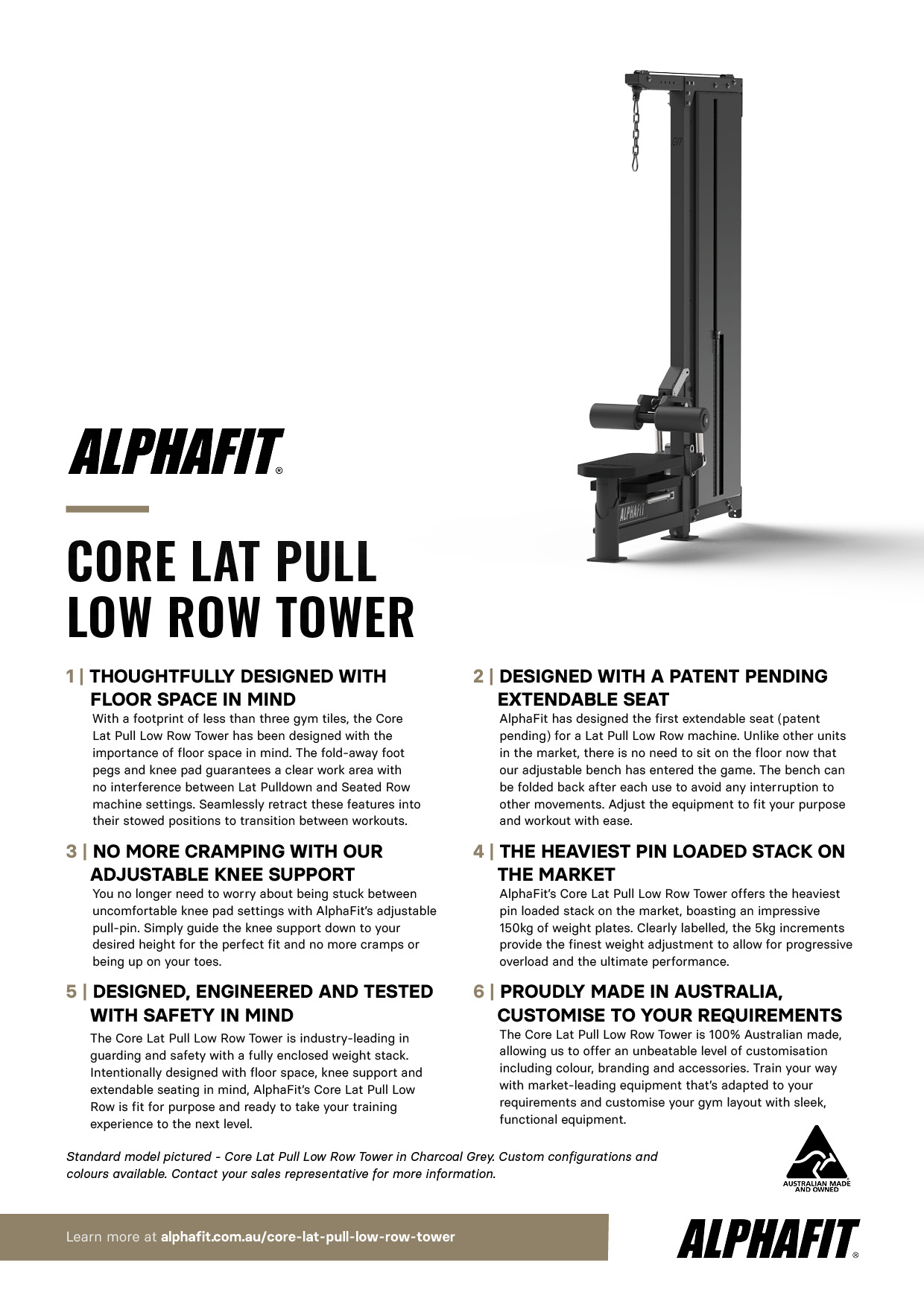 AlphaFit Core Lat Pull Low Row Tower